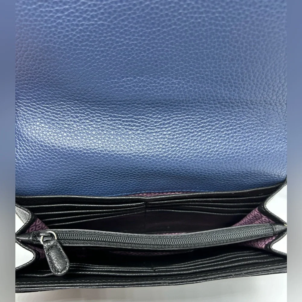 Brighton Noir Jardin Rockmore Convertible Wallet Clutch Crossbody Handbag, EUC. - Picture 6 of 6